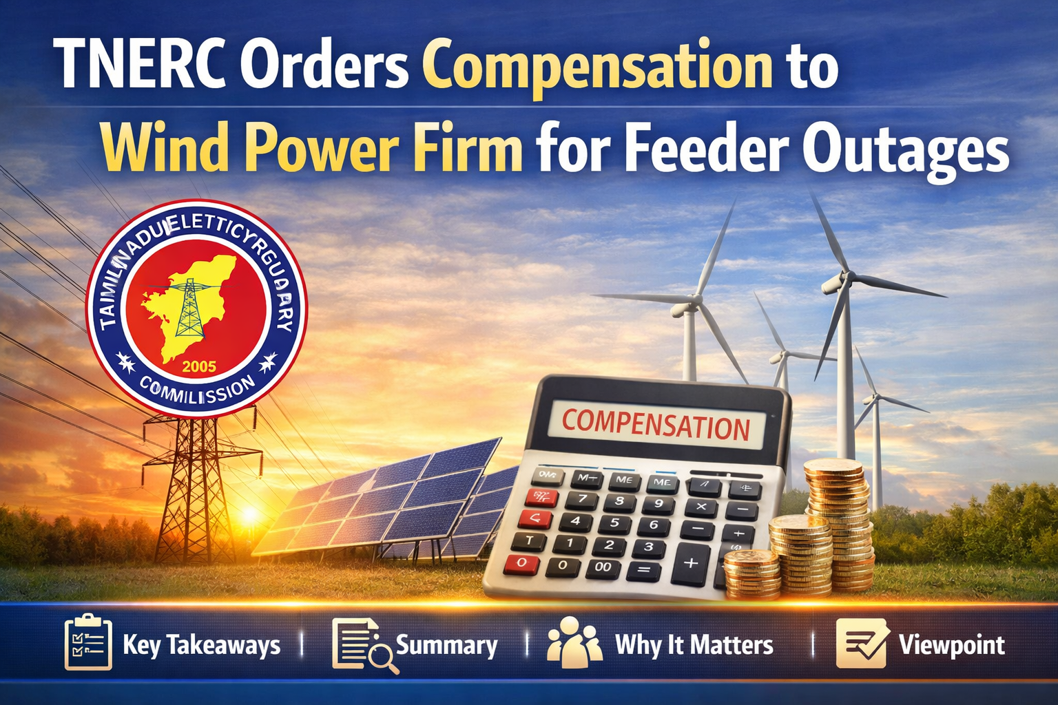  TNERC Orders Compensation to Wind Power Firm for Feeder Outages